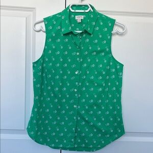 J. Crew Floral Collared Button Up Shirt